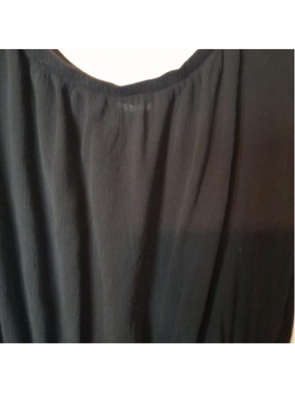 Black Kona Sol shorts romper with 3/4 sleeves and scoop neckline Size Medium - Picture 4 of 4